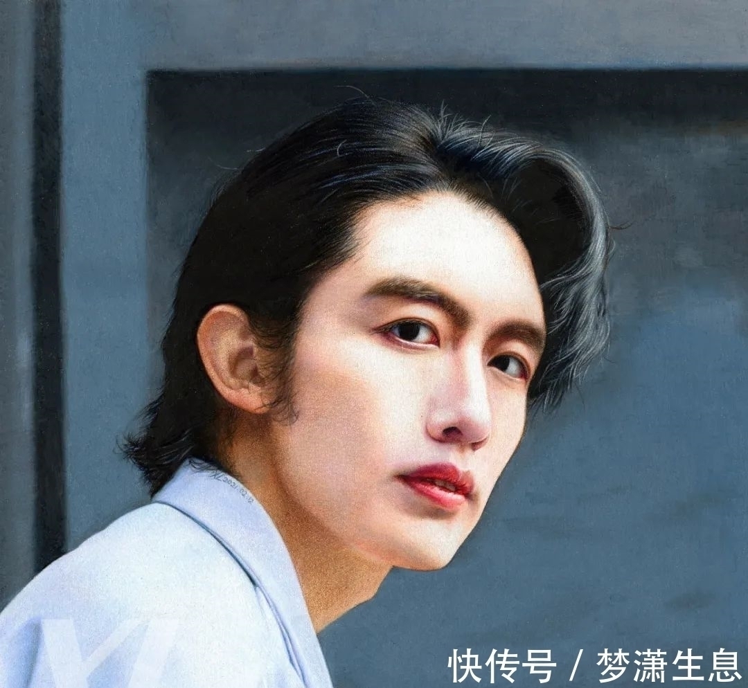 孟老师!清华美院男神酷似金城武!为一幅画累瘦17斤,堪比彩铅界“冷军”