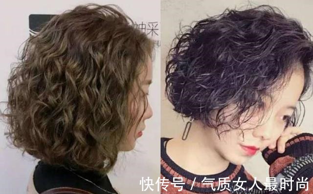 卷发型 四十的女人，都喜欢剪短刘海和短发如何知道自己适合什么发型！