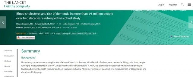 他汀|「坏」胆固醇高的人，老了更容易痴呆……