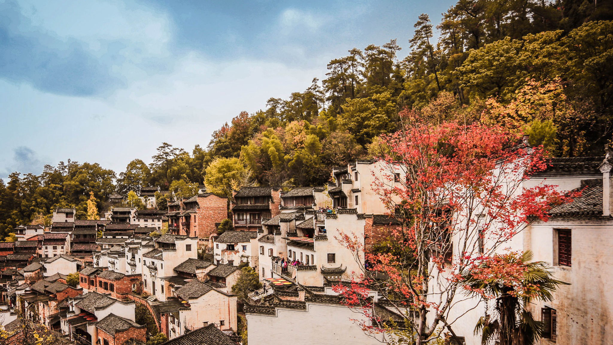 秋游篁岭，绝佳景色