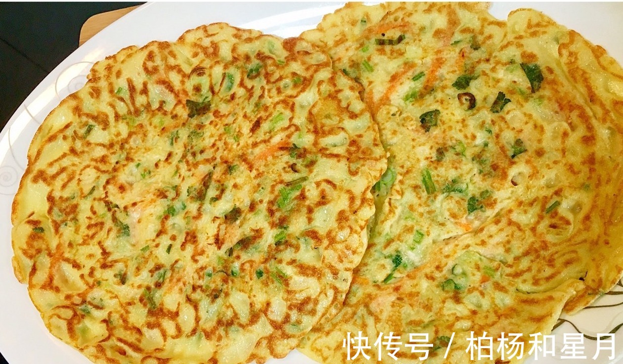 懒人版早餐饼的做法,不揉面不醒面,10分钟出锅,营养均衡更好吃!