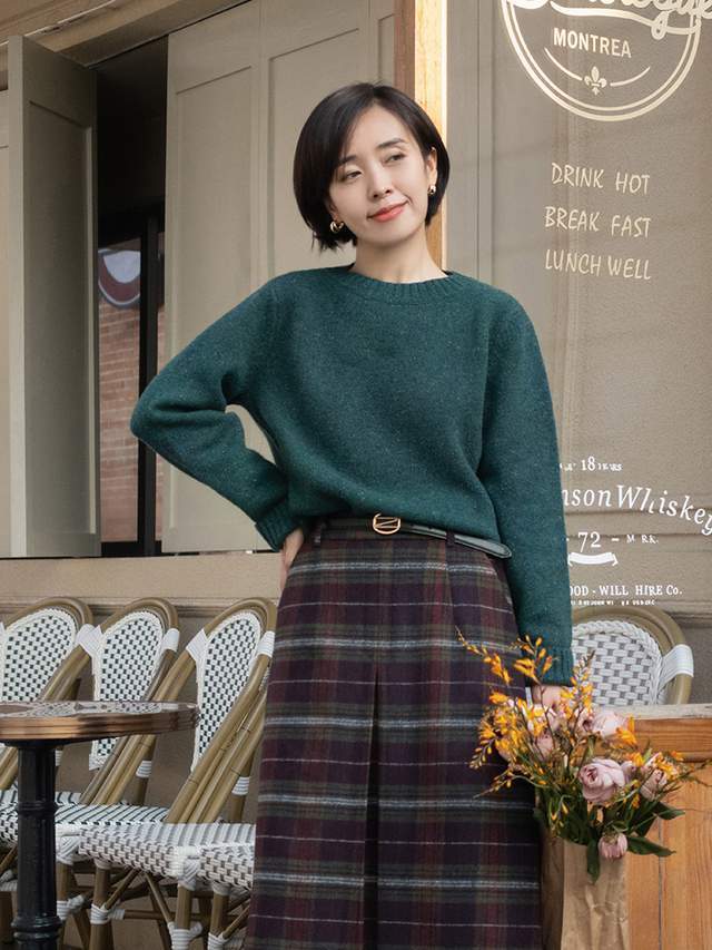半身裙 这些才是适合普通人的针织衫穿搭,简约随性又时髦,保暖舒适