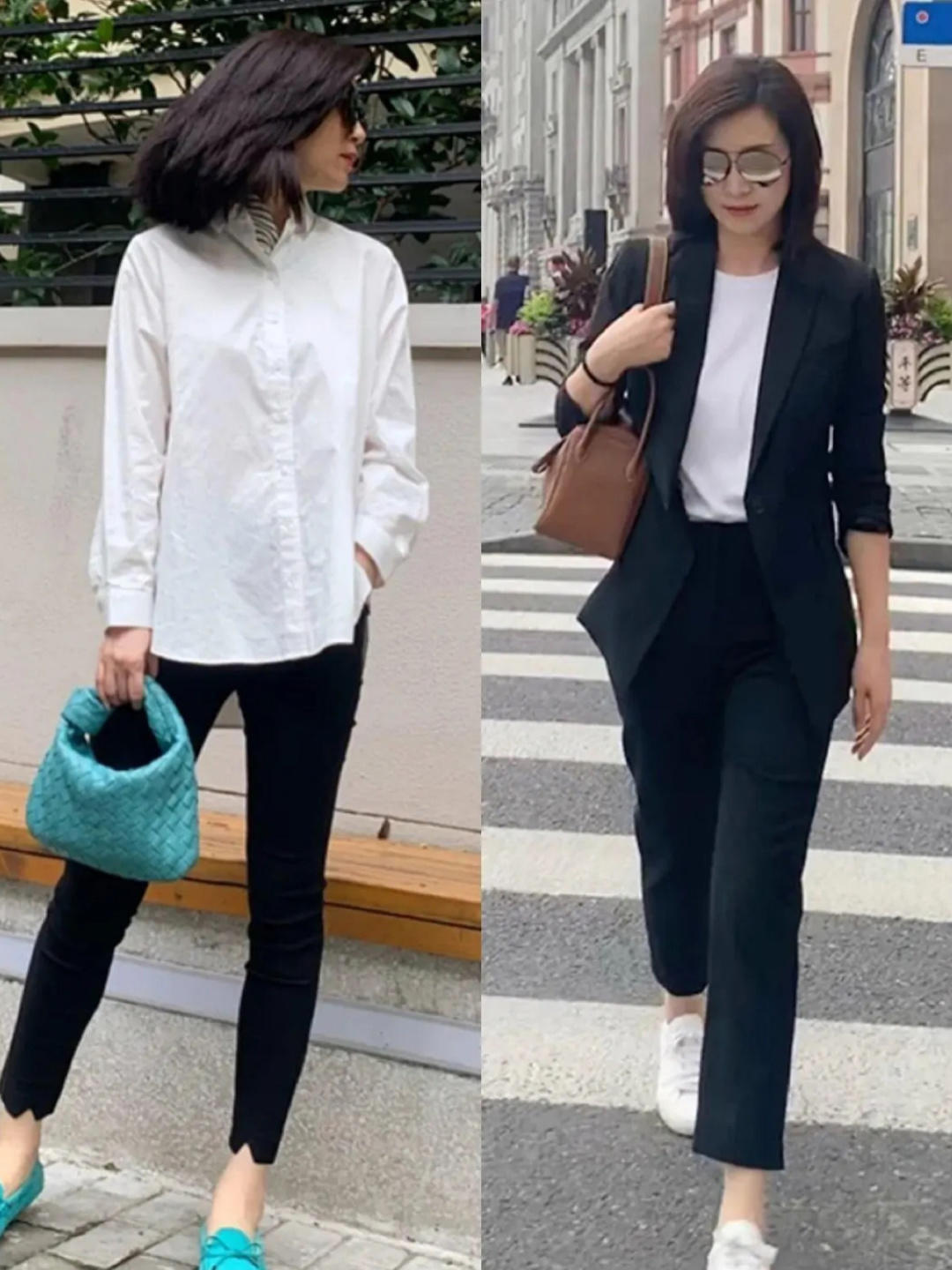 形状感|轻熟女要学会营造“氛围感”,简单的基础款高级又加分,穿出质感