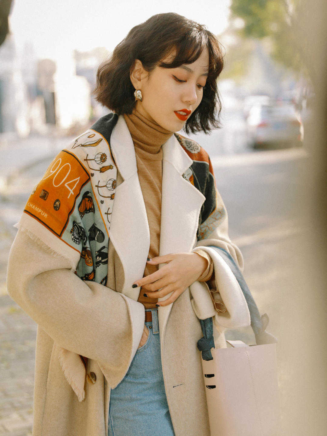 宽松|被法式惊艳了,秋冬还能这么穿?太真实自然了