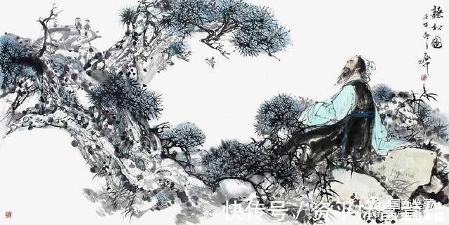 枝干@中国画如何画松树、丛树、柳树、竹林,中国画树的画法大全