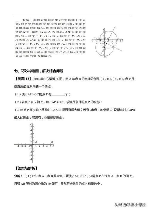 初中方法与技巧专题：巧妙构造，“圆”来如此