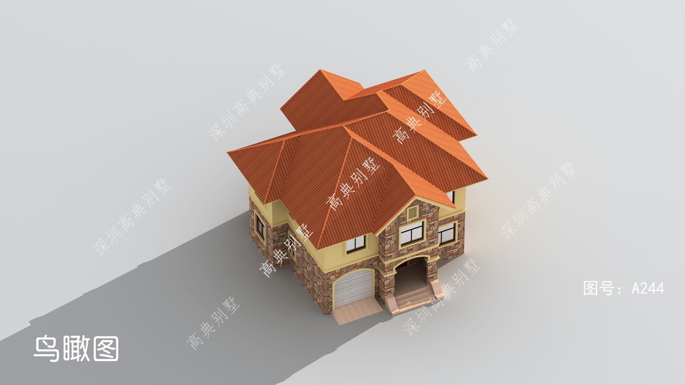 欧式|欧式小别墅，外观简洁美观，成本经济实用。