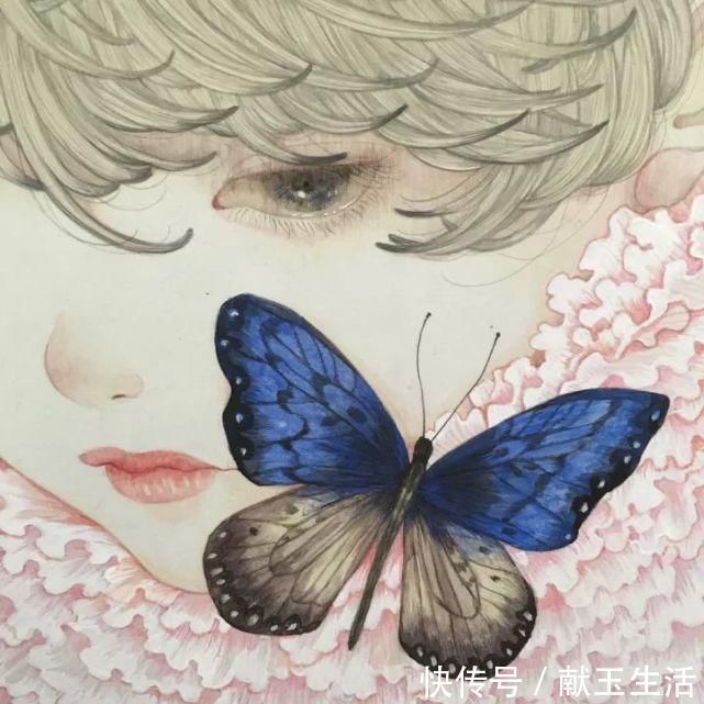 铅笔#她的铅笔插画，画出每个女孩的心声，美到让人陶醉~