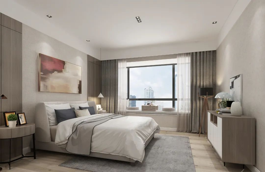 床铺|卧室筒灯怎么布置？筒灯设计合理，卧室令人舒适