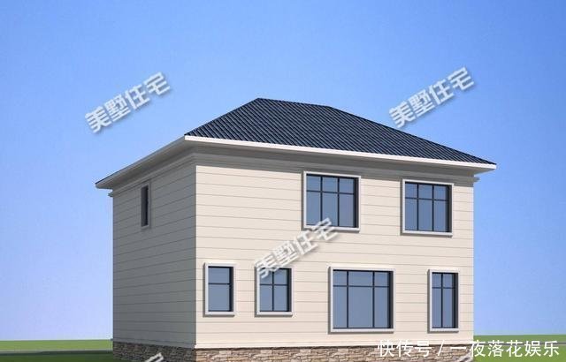 别墅|占地121平的二层别墅,四卧三厅的布局,老家建一栋,刚刚好