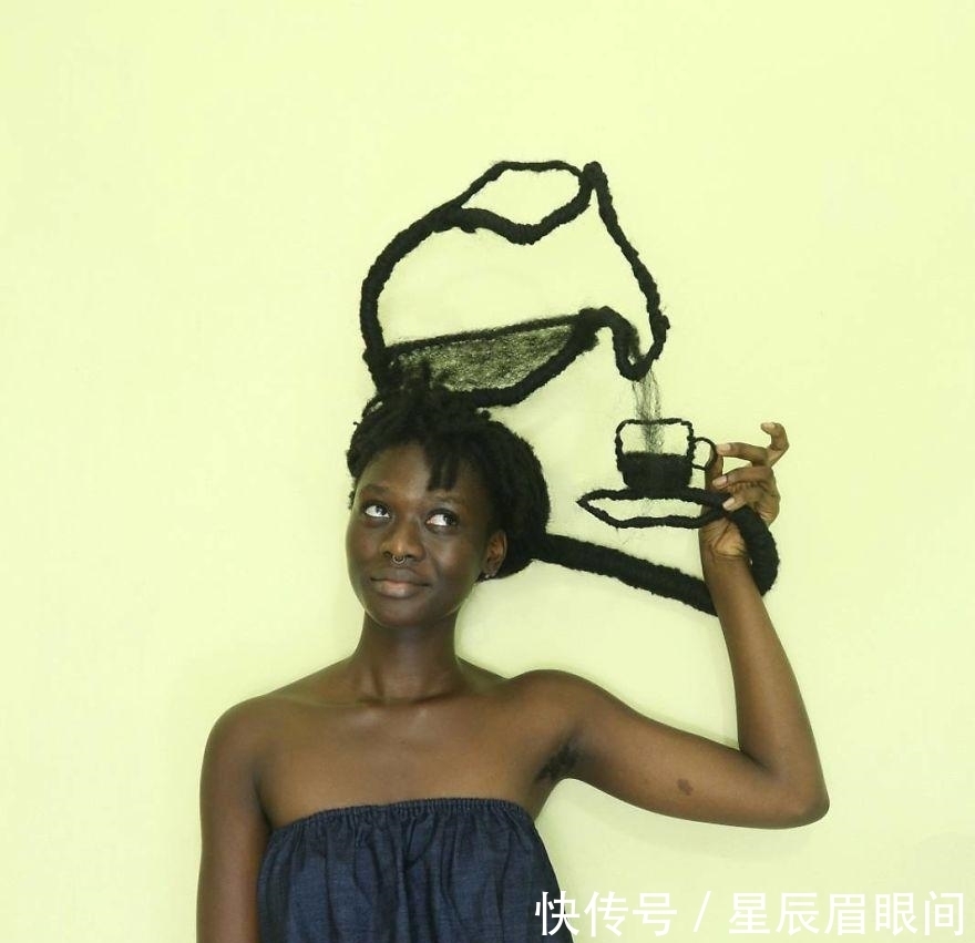头发|非洲妹纸用头发表达思维,她的头发造型让人眼花缭乱