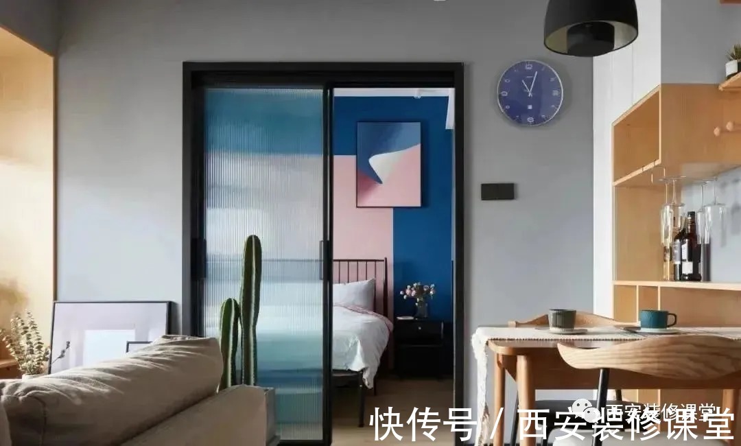 布局|60㎡一室一厅装修,单身颜值家