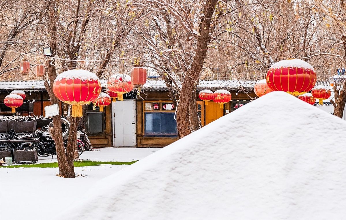 大漠|甘肃敦煌：雪落敦煌大漠