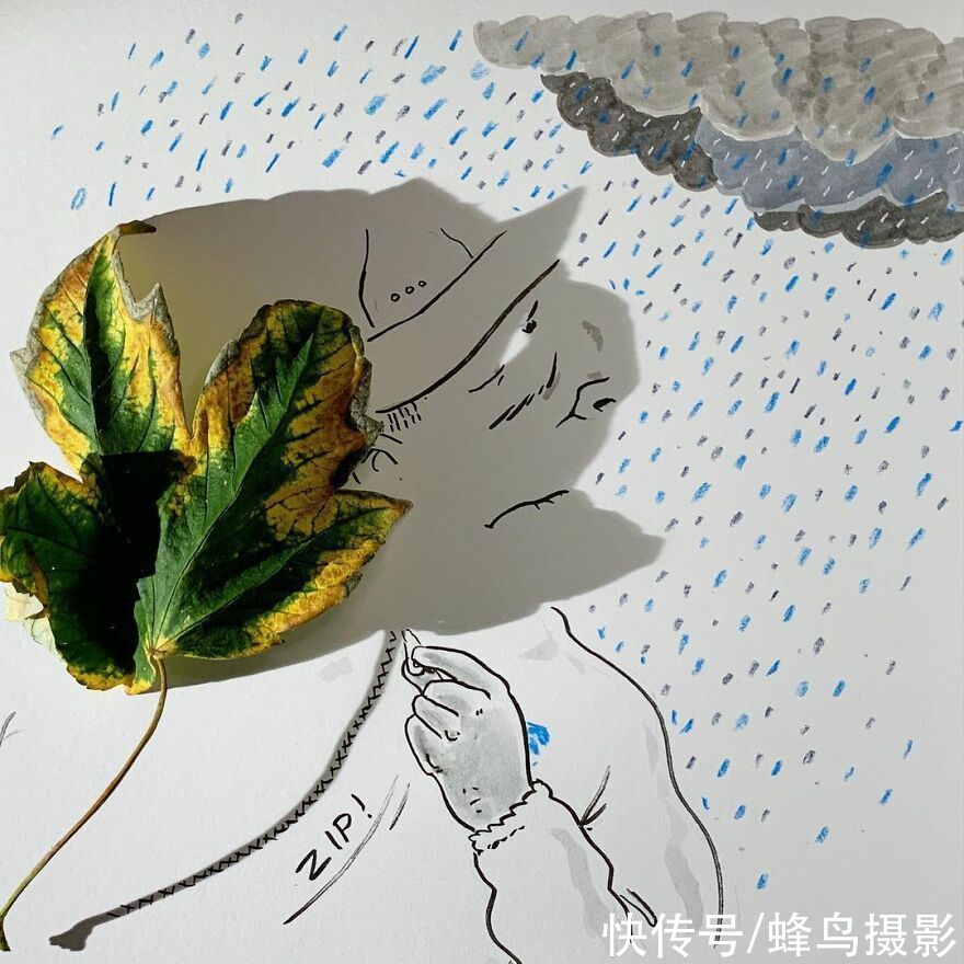 画画！在影子上画画！国外的艺术家真会玩，35张照片看如何玩转影子