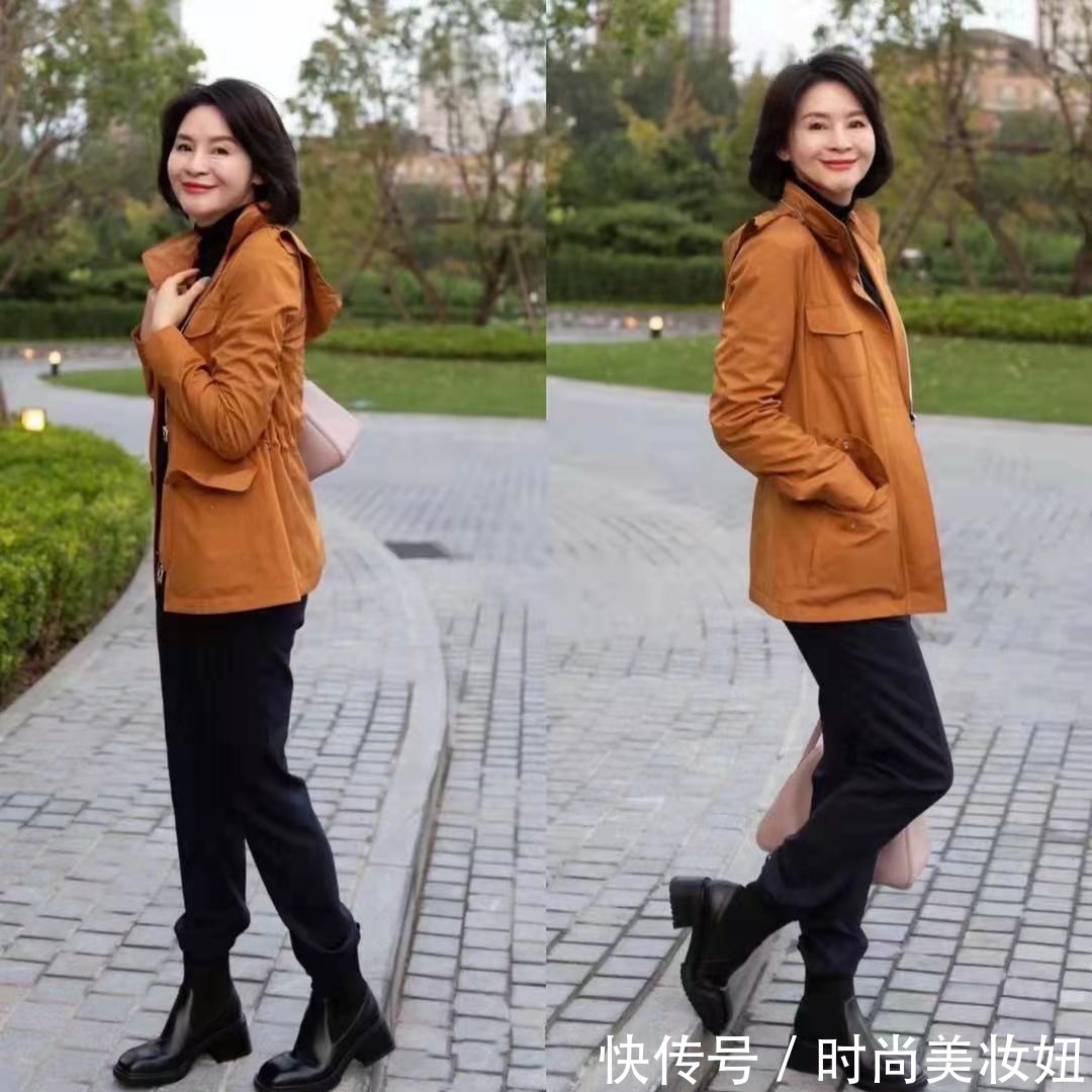 时尚|60岁女人秋冬别穿小白鞋,有这双短靴就够了,万能百搭又洋气