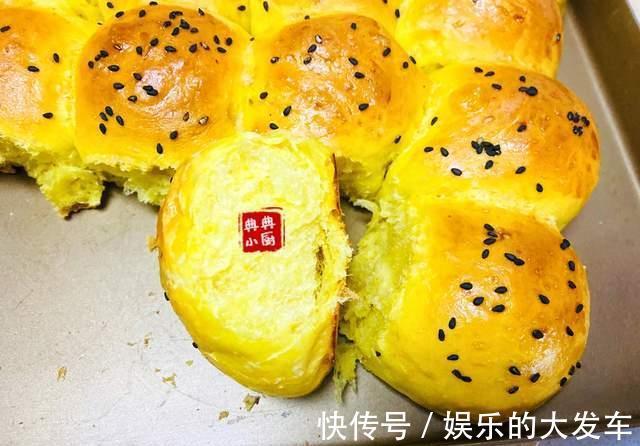 黄油|金灿灿，软绵绵的南瓜面包，再也不用担心小朋友不爱吃南瓜了