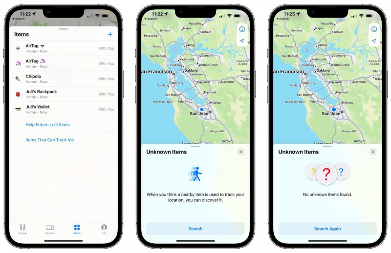 bet避免被AirTag跟踪！苹果 iOS 15.2 Beta2支持扫描附近可疑设备