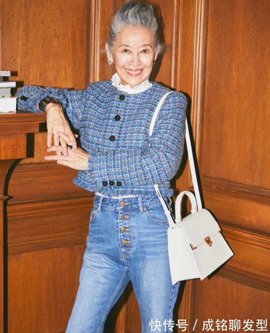 时髦|年过七旬的日本奶奶,穿衣时髦潮范十足,大胆的搭配风格十分吸睛