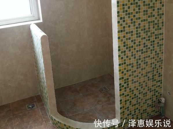 空间|卫生间小干湿分离不能做淋浴房占空间,不如半堵墙效果好