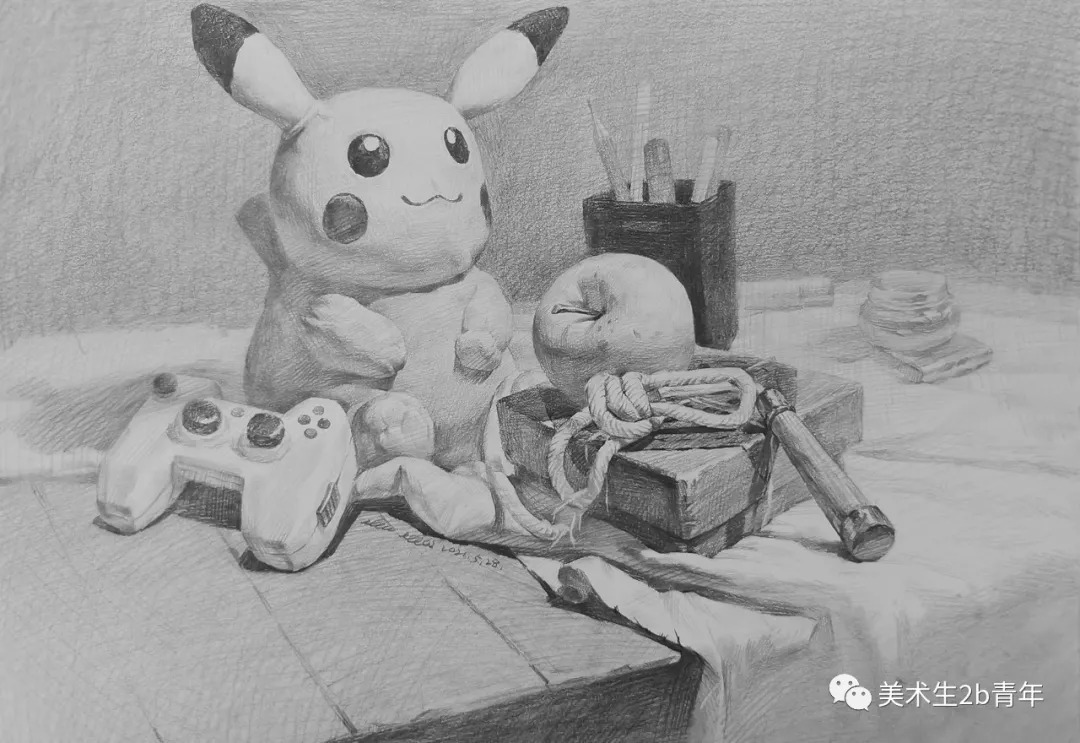 木板&素描中的“桌面”的刻画要点,让你联考提高20分!