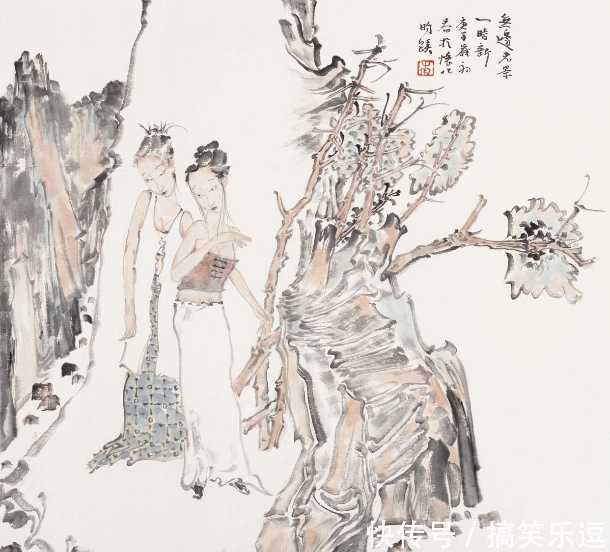 仕女图！「直击书画」李昀蹊仕女画，时代性笔墨的典范