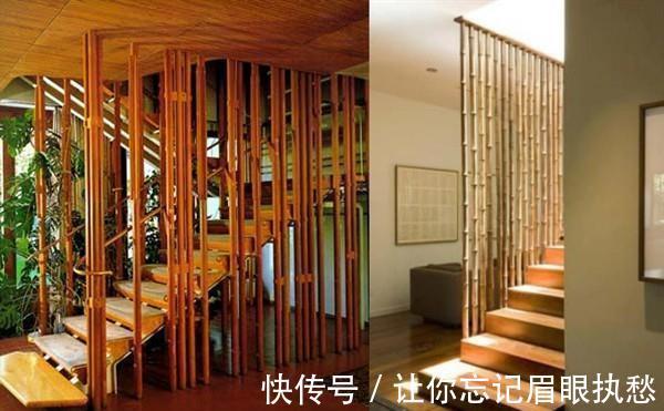护栏|不花1分钱做楼梯护栏,几根竹子就能搞定,比不锈钢都要好看牢固