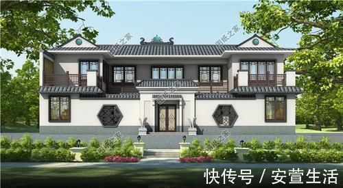 户型|农村20万四合院设计图,青山绿水间,享受农村生活