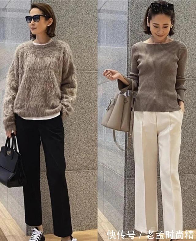 穿搭|小个子秋天的“上衣”穿什么?首选卫衣和针织衫