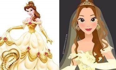 颜值担当|当迪士尼公主们穿上婚纱,花木兰变大妈艾莎还是最美的!