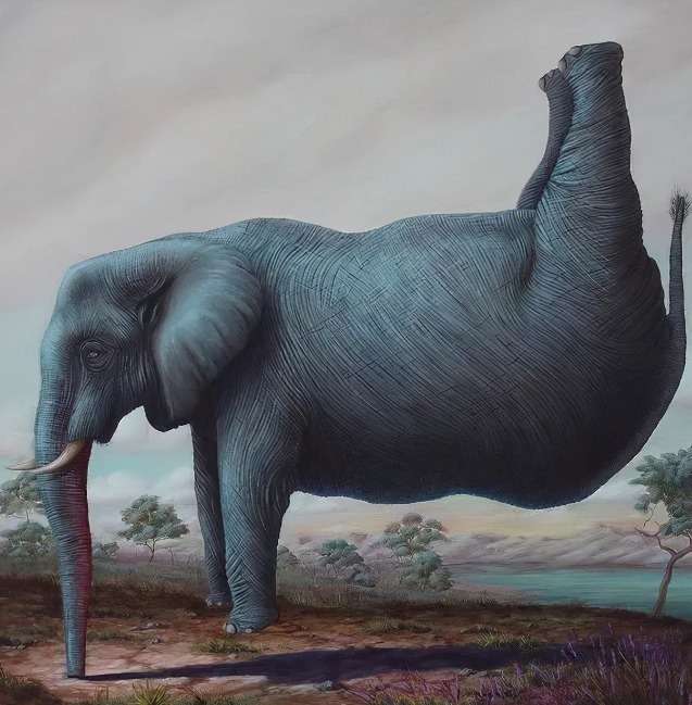 动物们&胆小谨点,插画师笔下的诡异动物看完一秒清醒!