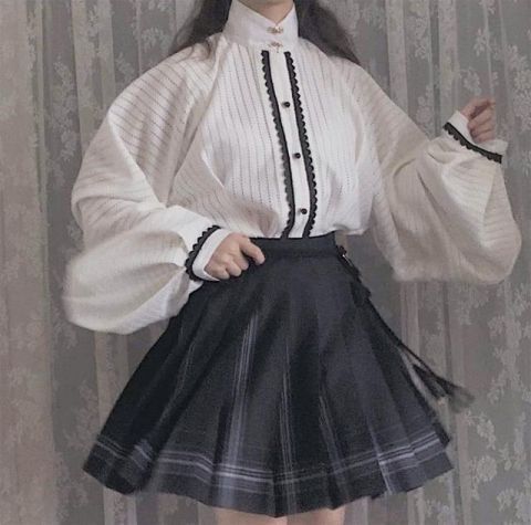 “汉服+jk制服”穿法火了本以为在乱搭，结果双坑少女都沦陷了