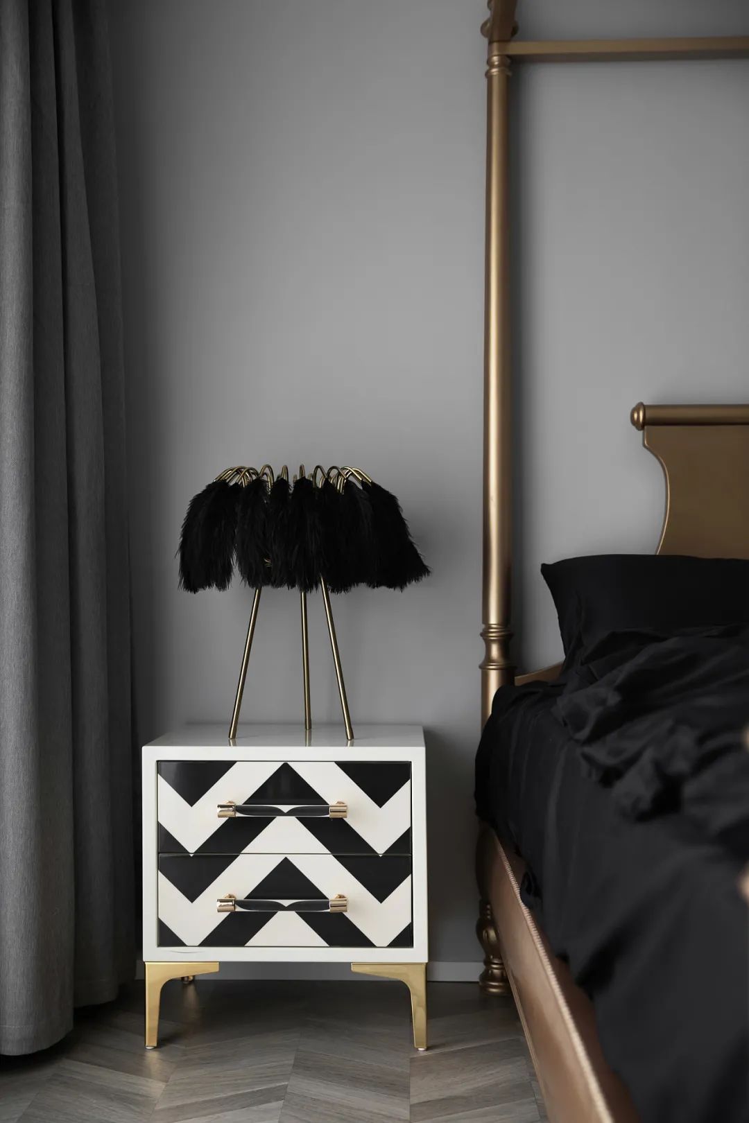 玄关|120㎡现代简约,不规则户型改造,灰色调主体,营造舒适档次