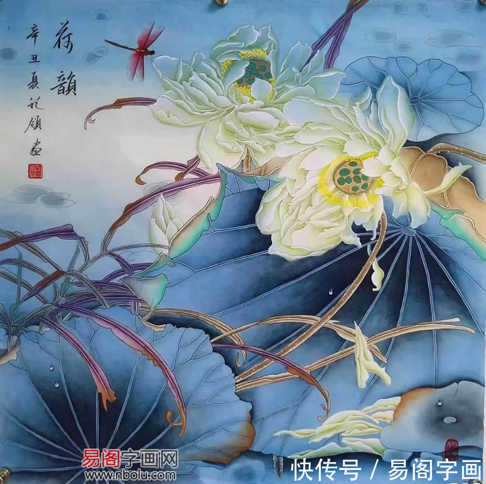 工笔花鸟画$胡记领 工笔重彩传承人 工笔花鸟画领军人物