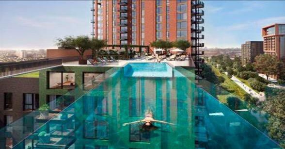 大使馆花园|世界首个天空游泳池将在伦敦开业，全透明离地面35米