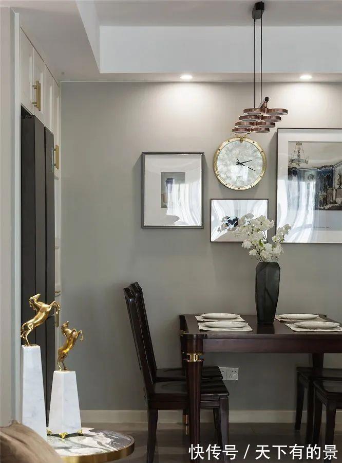 齐家安安|136㎡轻奢美式风，软装这样搭配，一点也不输豪华别墅！