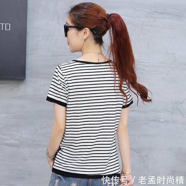 赘肉|百搭条纹T恤，减龄显瘦掩藏赘肉，最经典的时尚