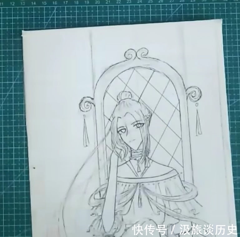 江澄！美术生画“江澄穿女装”，开始：肯定不好看，结尾：蓝曦臣擦着鼻血！