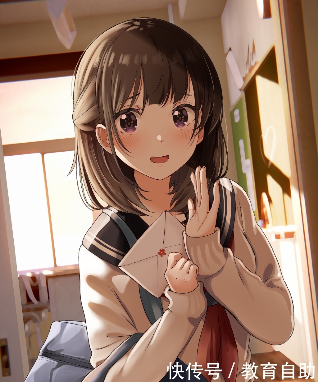 女友|【P站画师】可爱JK女友!日本画师塩かずのこ\uD83C\uDF40的插画作品