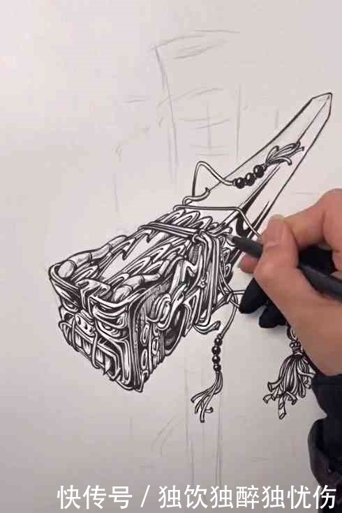 美术生小姐姐画筷子,看到成品的那一刻,请问你是天神下凡吗?