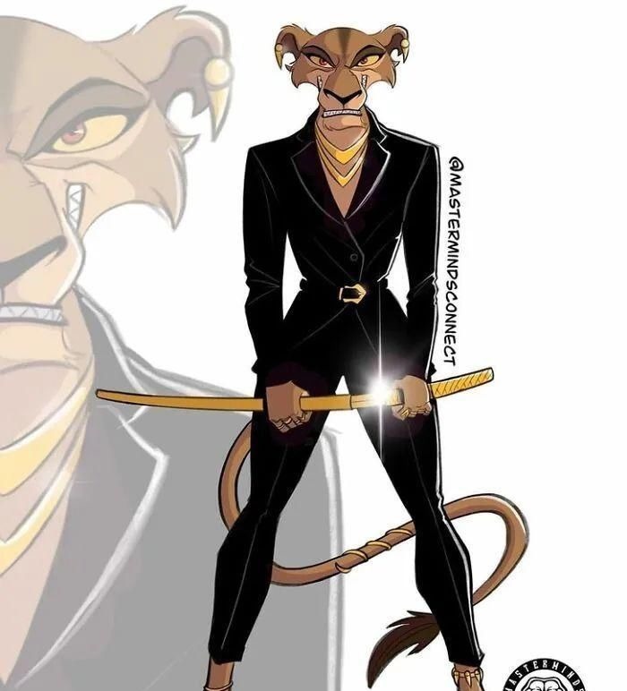 童年记忆|插画家将《狮子王》变成现代人,帅气极了,网友喊话:快出动画