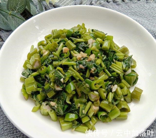 青椒|青椒碎炒空心菜，简单快手，美味下饭菜！