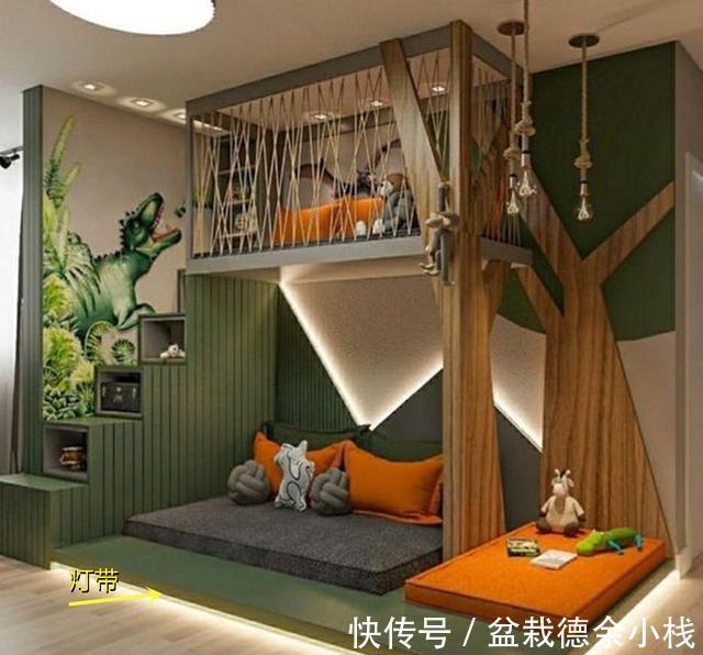 上下铺|2个孩子只有1间房的家庭,建议把“上床下地台”安排上,省心省事