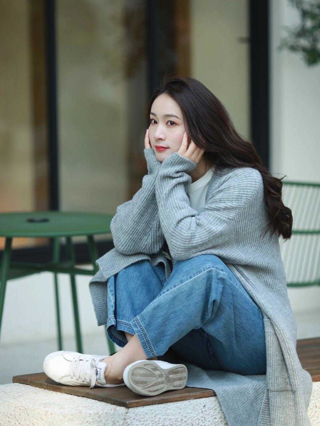 长衫 提前备几件针织长衫吧!初春穿它出门,绝对让你美到“巅峰”