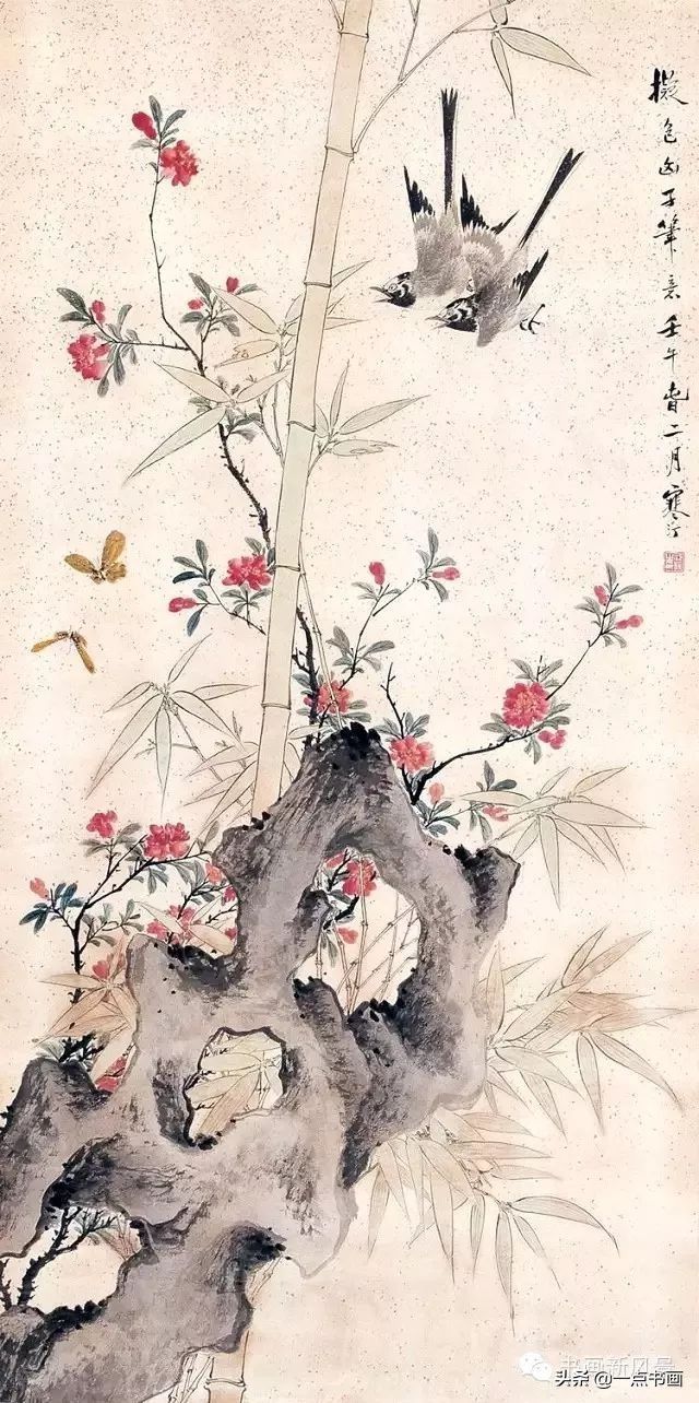 花鸟画@江寒汀 笔下的飞鸟30幅,不愧当代海派花鸟画第一人