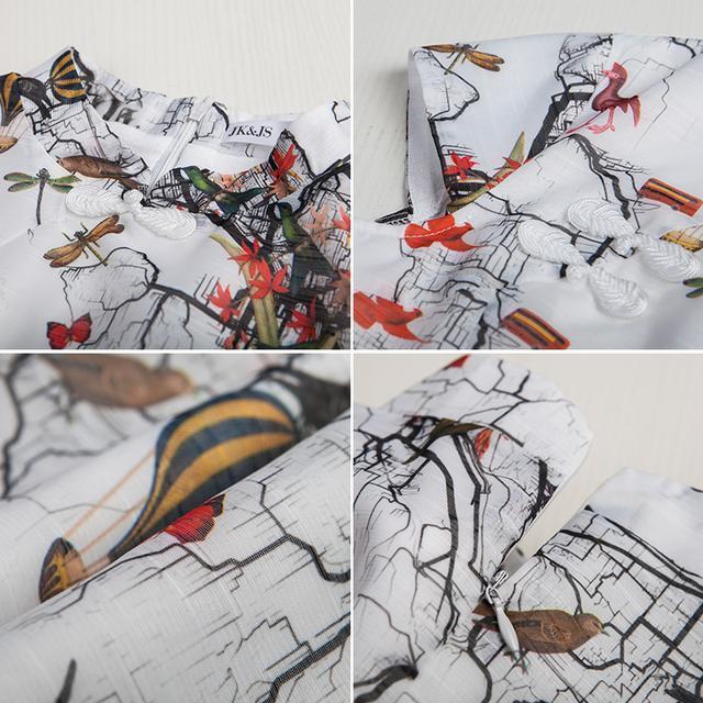 刺绣|仙气十足的改良旗袍裙,才是塑造淡雅女神的必备单品