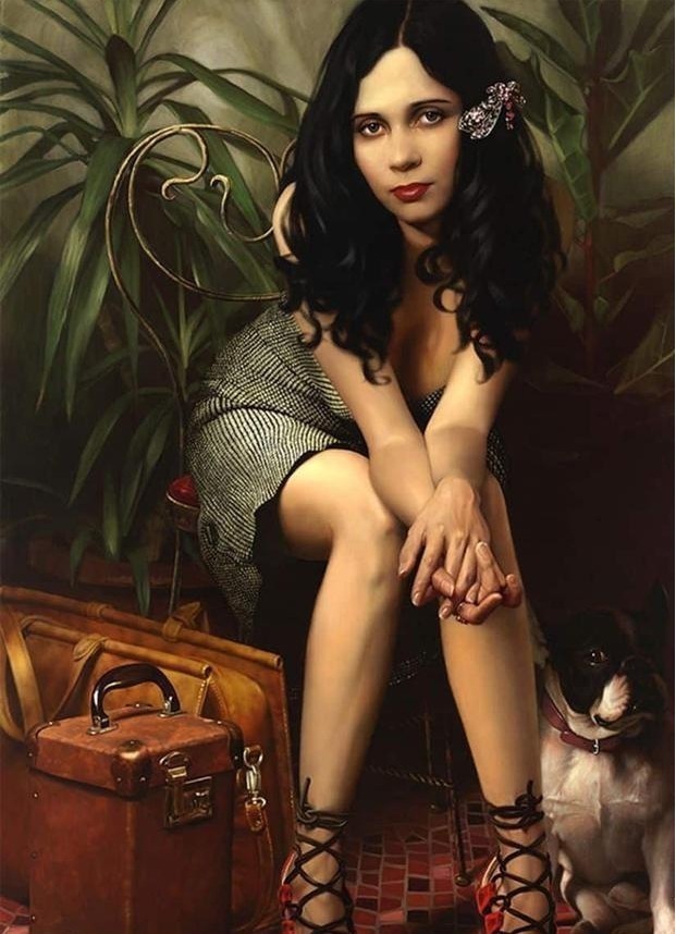 画作|画家夫妇合作画人体油画,他们善于捕捉人体光影,画作细腻而唯美