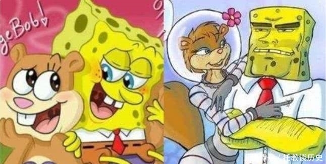 哪吒|当童年追的CP长大之后,蓝兔黑小虎太配了,海绵宝宝有点辣眼睛!