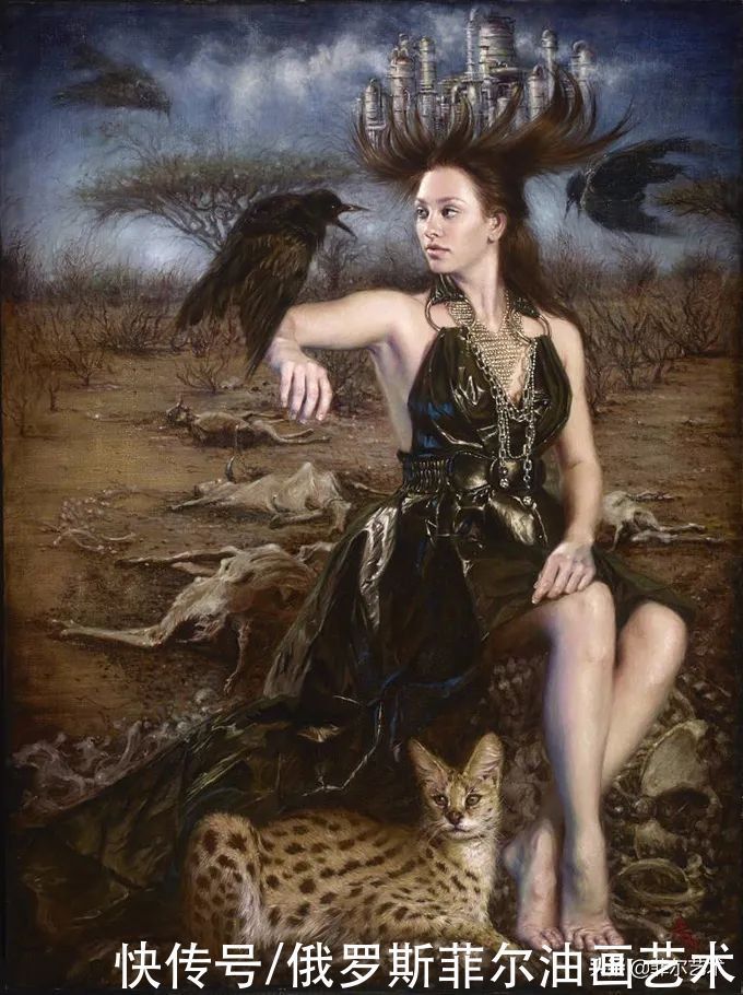 曼努克&自然野性!亚美尼亚女艺术家曼努克的唯美油画作品欣赏
