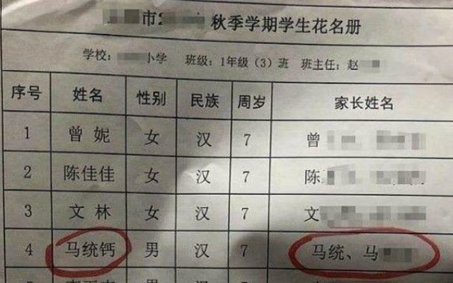 姓氏|学生名字里有“8条鱼”,各科老师点名难以置信,网友:海产大户
