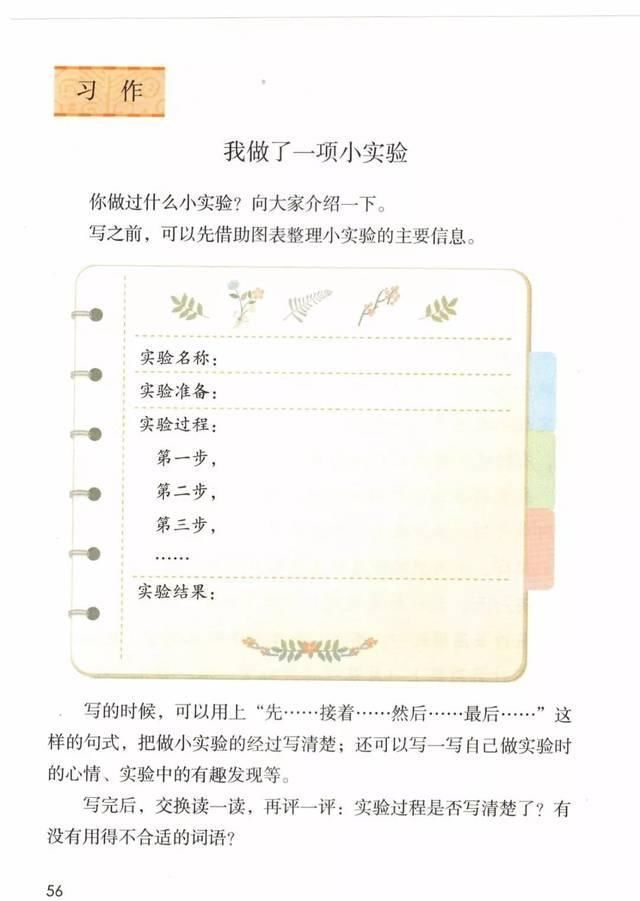 小学语文三年级下册习作《我做了一项小实验》微课视频+图文详解